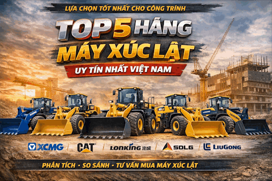 Máy Xúc Lật: Top 5 Hãng Uy Tín Nhất Việt Nam 2026